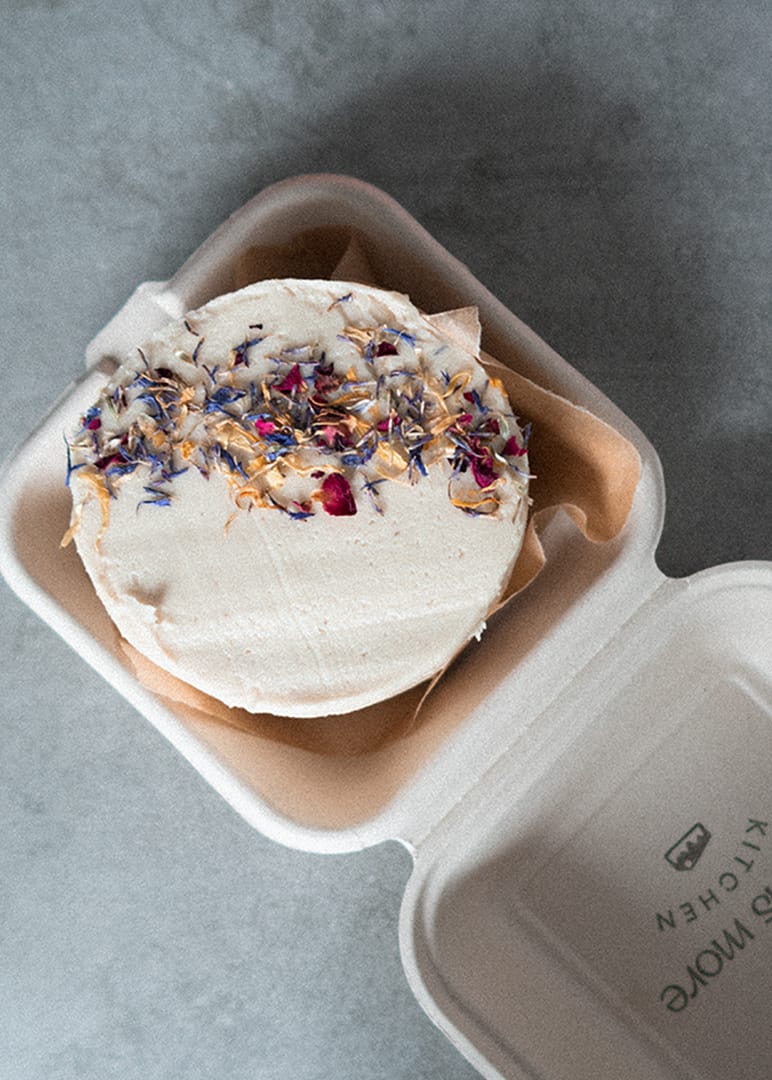 4" double layer spiced carrot cake